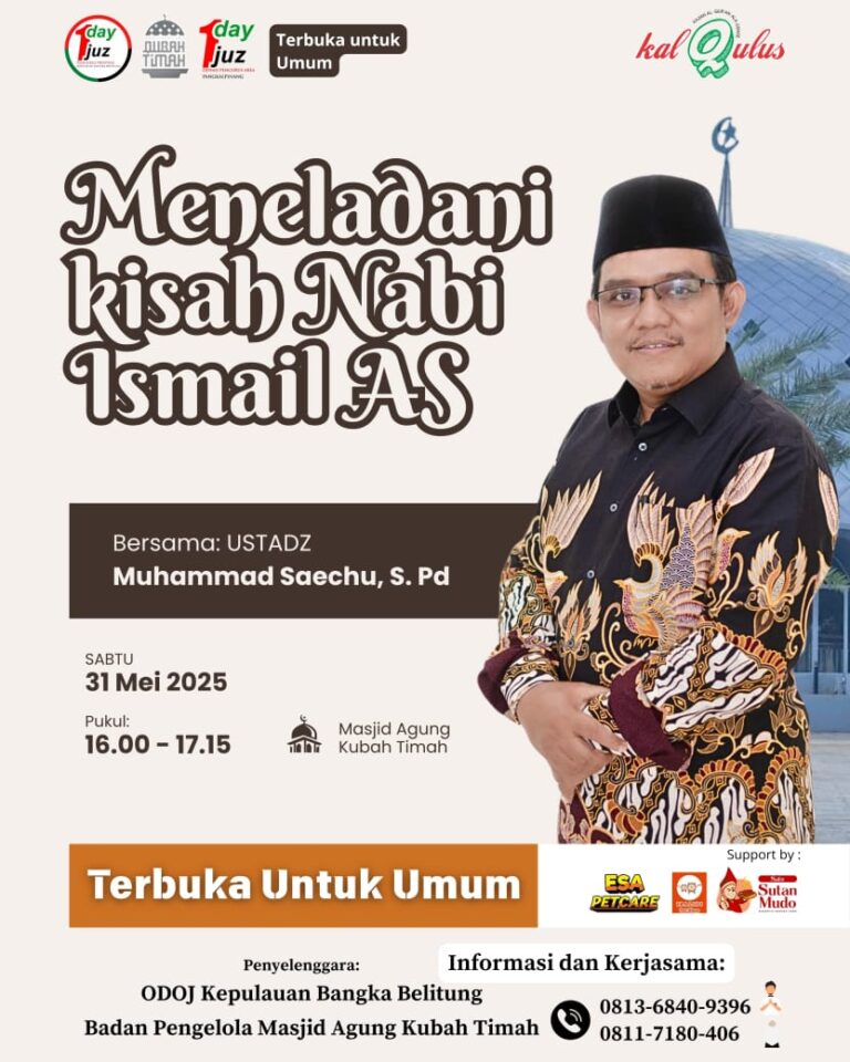 Meneladani Keikhlasan Nabi Ismail, Kajian Al-Qur’an Sambut Idul Adha di Pangkalpinang