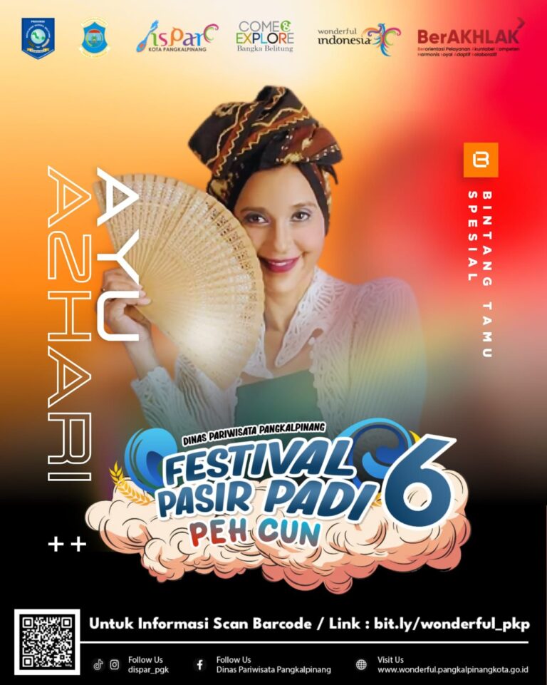Ayu Azhari Tampil di Festival Pasir Padi 6, Pj Wali Kota Dorong Promosi Wisata Pangkalpinang