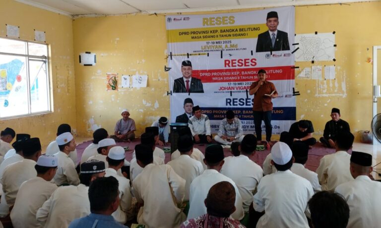 Dengar Aspirasi Dunia Pendidikan, Tiga Legislator Babel Reses di Ponpes Darut Ta’lim Desa Kundi