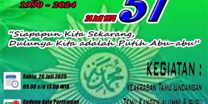 Reuni Akbar Alumni SMA Muhammadiyah Pangkalpinang Siap Digelar, Rayakan 51 Tahun Sekolah