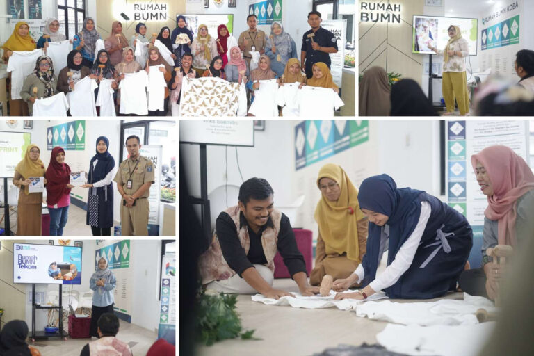 Pelatihan Ecoprint untuk UMKM, Rumah BUMN Koba Gandeng Dekranasda Bateng