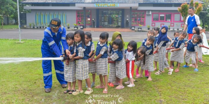 PT Timah Berikan Edukasi Tentang Bahaya Api dan Kebakaran Bagi Anak Usia Dini 