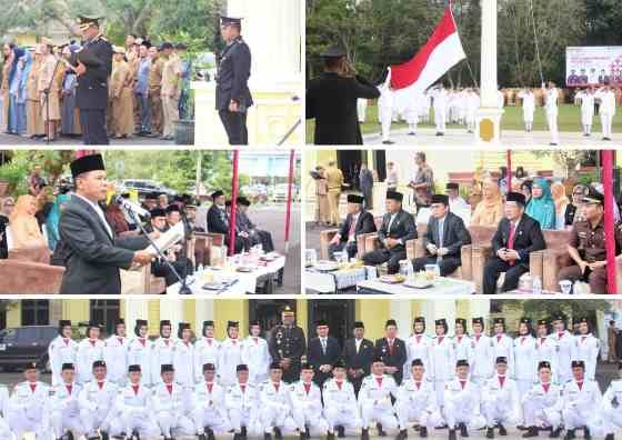Hari Kesaktian Pancasila Pemkab Bangka Tengah Gelar Upacara Bendera