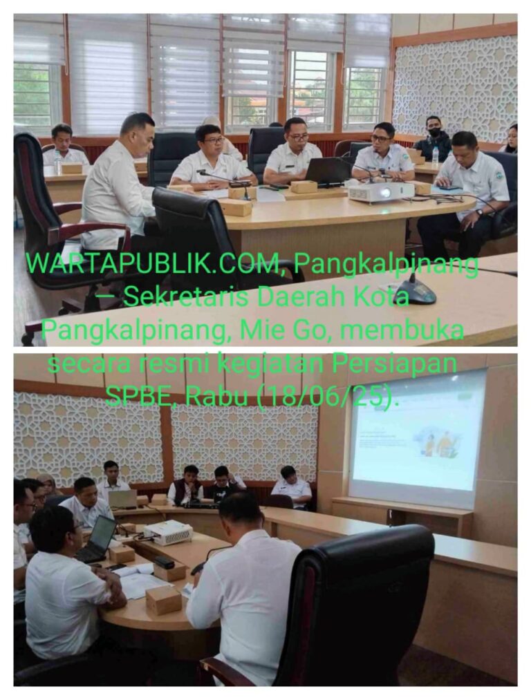 Sekda Pangkalpinang Mie Go Buka Kegiatan Persiapan Audit SPBE