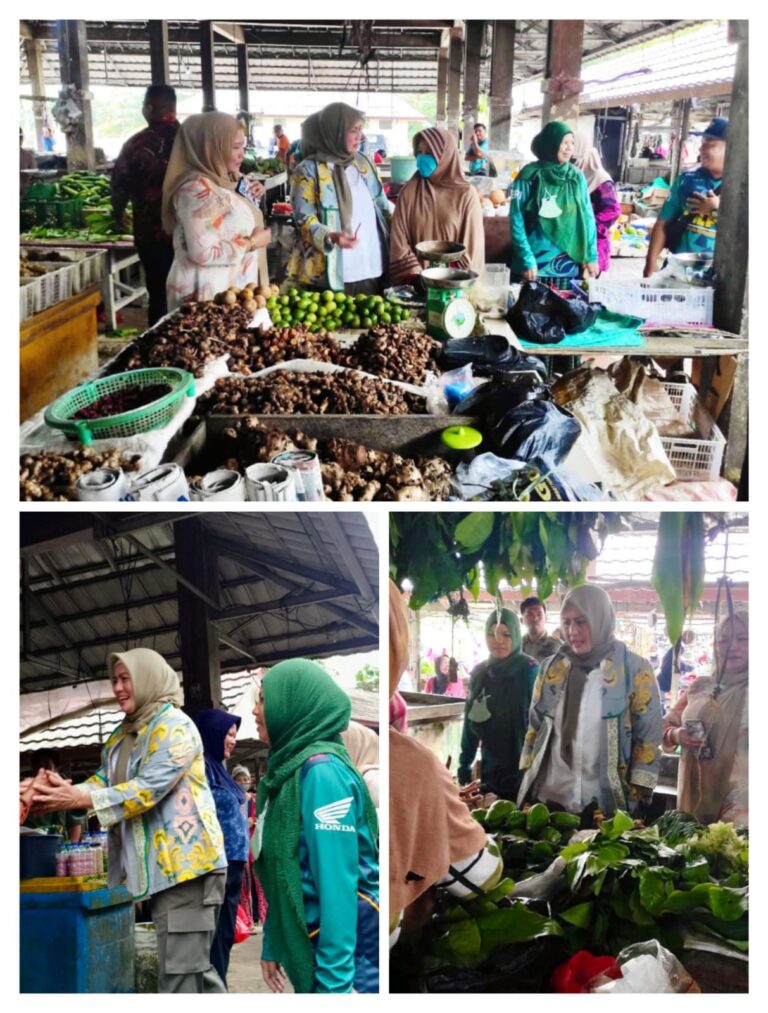Wagub Hellyana Ajak Pedagang Pasar Belinyu Tetap Semangat di Tengah Lesunya Daya Beli