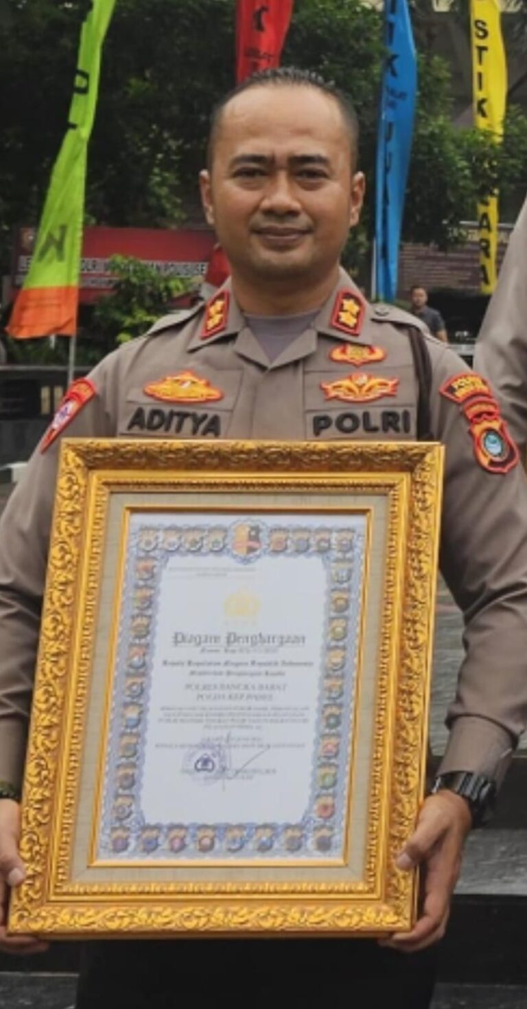 Polres Bangka Barat Raih Penghargaan Pelayanan Prima dari Kapolri