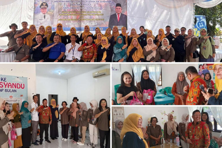 Wakil Bupati Bateng, Serahkan 150 Akseptor Program KB,di Tiga Kecamatan