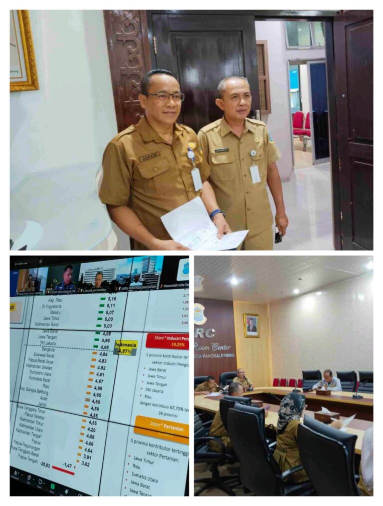 Rapat Koordinasi Bersama Kemendagri, Juhaini : Pertumbuhan Ekonomi Kota Pangkalpinang Tertinggi di Babel Sebesar 18,04 persen