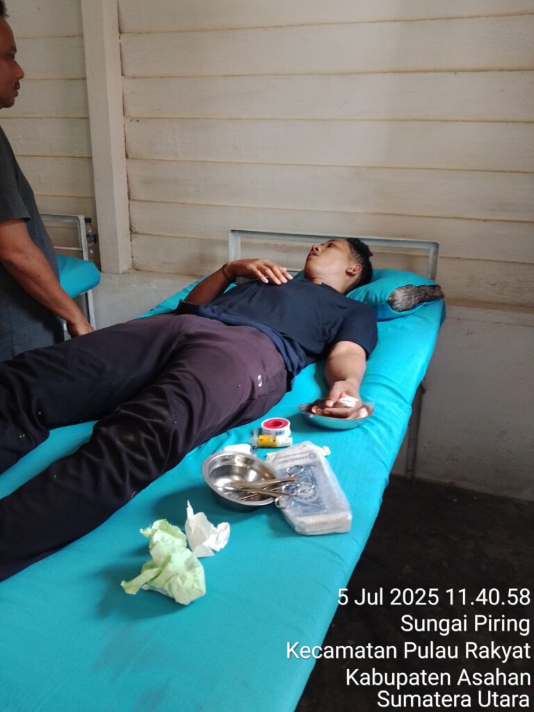 Security PT PP Lonsum Dianiaya Oknum Perangkat Desa Saat Cegah Pencurian Sawit