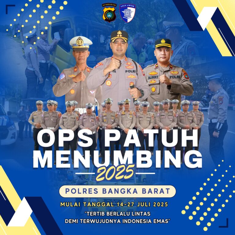 Operasi Patuh Menumbing 2025 Dimulai, Ini 7 Fokus Pelanggaran yang Jadi Sasaran Polres Bangka Barat