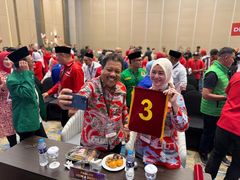 Prof Udin–Cece Dessy Resmi Kantongi Nomor Urut 3 di Pilkada Ulang Pangkalpinang 2025