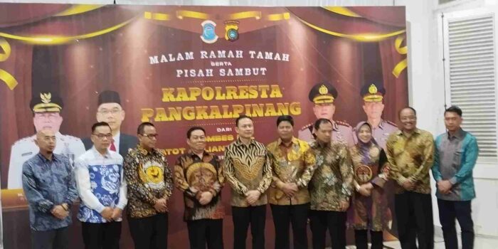 Pisah Sambut Kapolresta Pangkalpinang , Pj Wali Kota Ingatkan Pentingnya Jaga Keamanan Pilkada