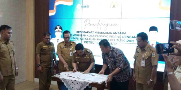 Pemkot Pangkalpinang Gandeng HIMPSI dan Institut Pahlawan 12 Tangani Masalah Sosial dan SDM
