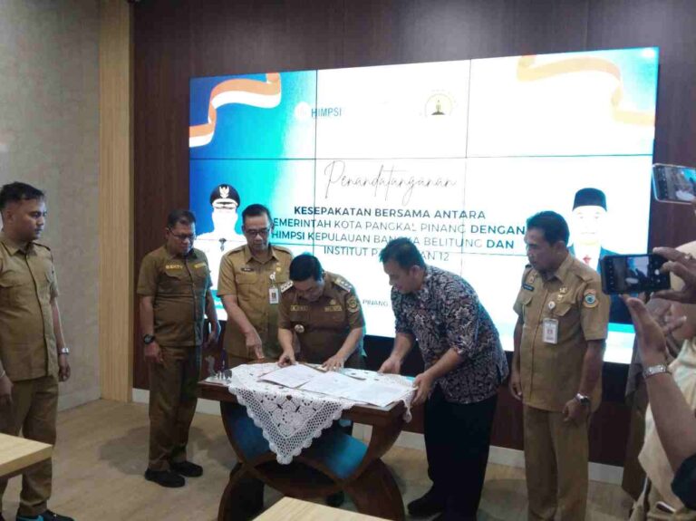 Pemkot Pangkalpinang Gandeng HIMPSI dan Institut Pahlawan 12 Tangani Masalah Sosial dan SDM