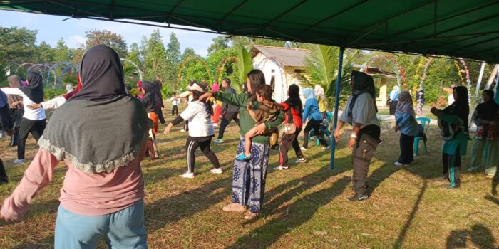 Jaga Kebugaran Tubuh, PT Timah Ajak Warga Hidup Sehat Lewat Senam Bersama 