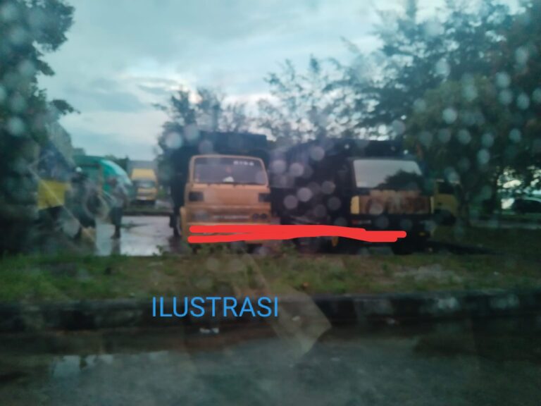 Diduga Angkut Pasir Timah, Lima Truk Tinggalkan Pelabuhan Tanjung Ru Ke Pelabuhan Sadai