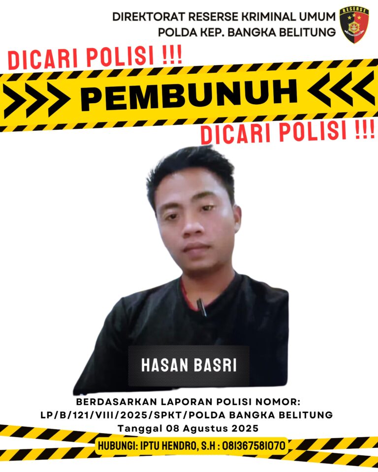 Polisi Buru Hasan Basri, Terduga Pembunuh Wartawan