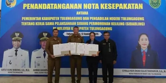 Bupati Tulungagung Resmikan Sidarling 2025, Layanan Sidang Hukum Kini Lebih Dekat Warga