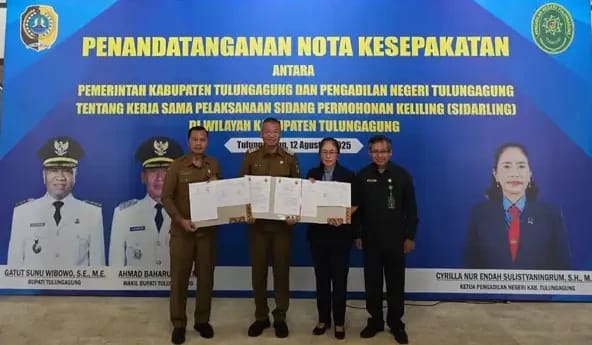 Bupati Tulungagung Resmikan Sidarling 2025, Layanan Sidang Hukum Kini Lebih Dekat Warga