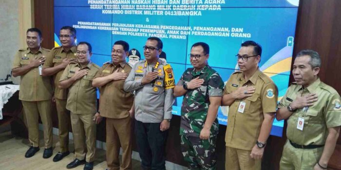 M. Unu Ibnudin Teken Hibah Tanah untuk Kodim 0413/Bangka dan Perkuat Perlindungan Perempuan-Anak