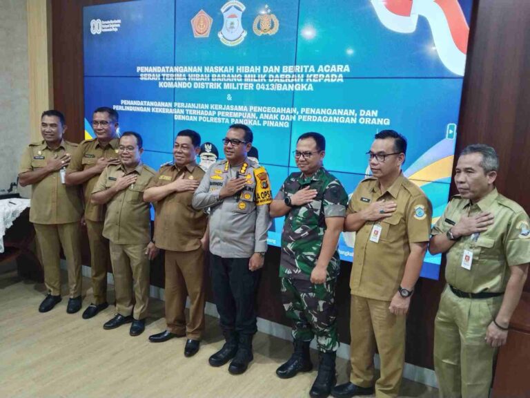M. Unu Ibnudin Teken Hibah Tanah untuk Kodim 0413/Bangka dan Perkuat Perlindungan Perempuan-Anak