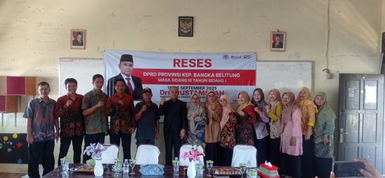 Reses DPRD Babel, Rustamsyah Serap Aspirasi Generasi Muda di SMA Negeri 1 Belinyu