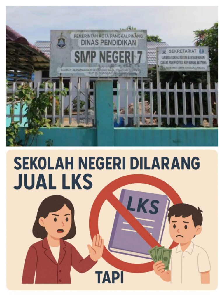 Dugaan Jual Beli Buku LKS di SMP Negeri 7 Pangkalpinang, Disdikbud Diminta Tegas