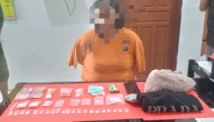 Wanita Asal Toboali Ditangkap Polisi di Mentok, Simpan 31 Gram Sabu