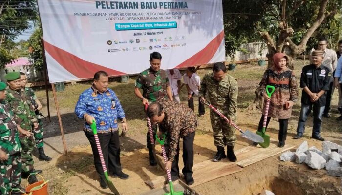 Peletakan Batu Pertama Pembangunan Koperasi Merah Putih, Wali Kota : Perkuat Ekonomi Rakyat