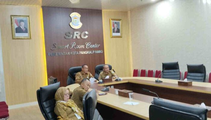 Pemkot Pangkalpinang Ikuti Rakor Pengendalian Inflasi Bersama Mendagri Secara Virtual