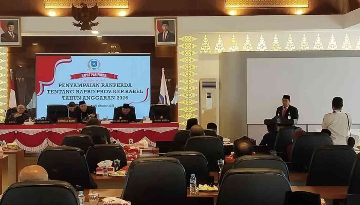 DPRD Babel Gelar Paripurna Pembahasan RAPBD 2026, Gubernur Dorong Efisiensi dan Transparansi Anggaran