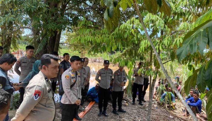 Polsek Bukit Intan Hentikan Tambang Ilegal di Air Mawar, Puluhan Penambang Dibubarkan