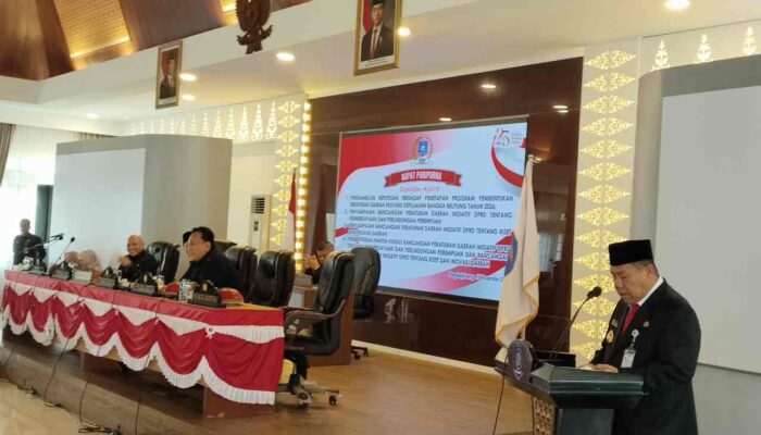 DPRD Babel Sepakati Propemda 2026, Gubernur Sampaikan Pandangan Akhir