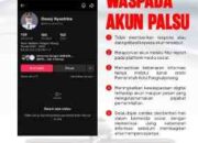 Akun TikTok Palsu Catut Nama Wawako Pangkalpinang, Warga Diimbau Waspada
