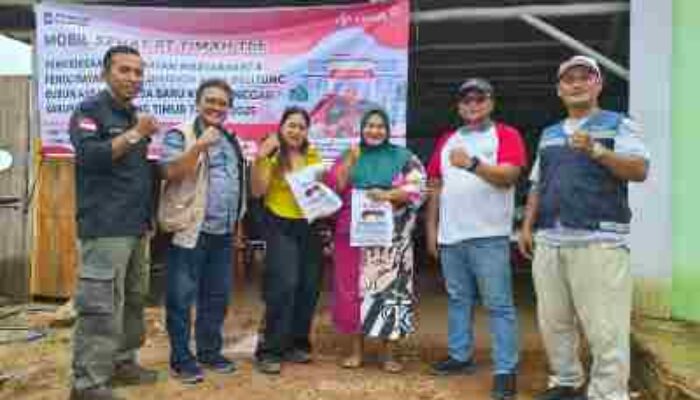 Mobil Sehat PT TIMAH Layani Warga Terdampak Banjir Rob di Belitung Timur