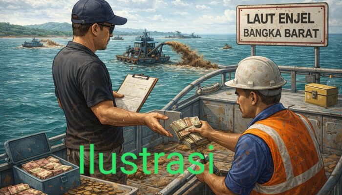 Hebat!! Ada Oknum Warga Klaim, Bisa “Urus Razia” Tambang Ilegal di Pantai Enjel