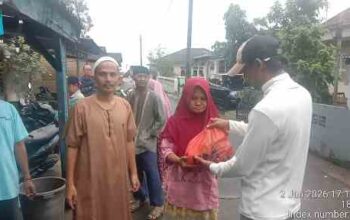 LPM Kelurahan Tanjung Gelar Aksi Sosial, Salurkan  50 Paket  Ke Warga RW 02