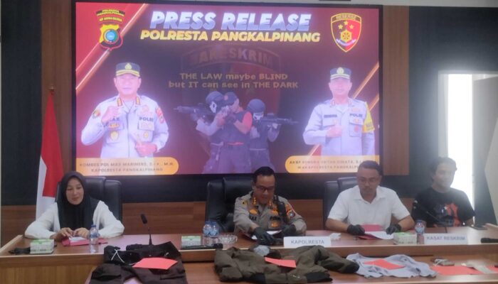 Tim Buser Naga Polresta Pangkalpinang Tangkap Pelaku Begal Payudara dengan 18 TKP