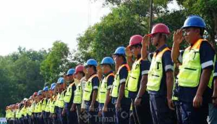 PT Timah Perkuat Budaya K3 Lewat Apel Keselamatan di Awal 2026