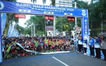 Wali Kota Pangkalpinang Buka Babel Half Marathon 2026, Dorong Gaya Hidup Sehat dan Sport Tourism