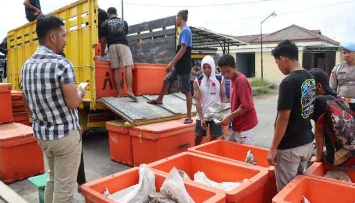 Polres Bangka Barat Gagalkan Penyelundupan 10 Ton Timah 