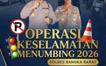 Operasi Keselamatan Menumbing 2026 Digelar, Polres Bangka Barat Tekankan Tertib Lalu Lintas
