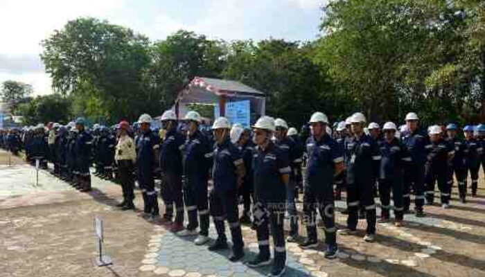 PT TIMAH Apresiasi Insan Berprestasi di Apel Akbar Bulan K3 2026