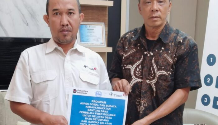 PT Timah Bantu Peralatan Melaut Nelayan Batu Betumpang