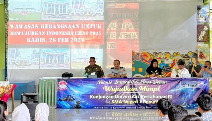 PT TIMAH Dukung Kunjungan Universitas Pertahanan ke SMAN 1 Pemali