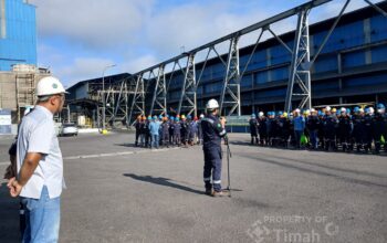 PT TIMAH Perkuat Budaya K3 Lewat Apel Gabungan di Area Operasional