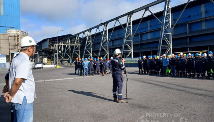 PT TIMAH Perkuat Budaya K3 Lewat Apel Gabungan di Area Operasional
