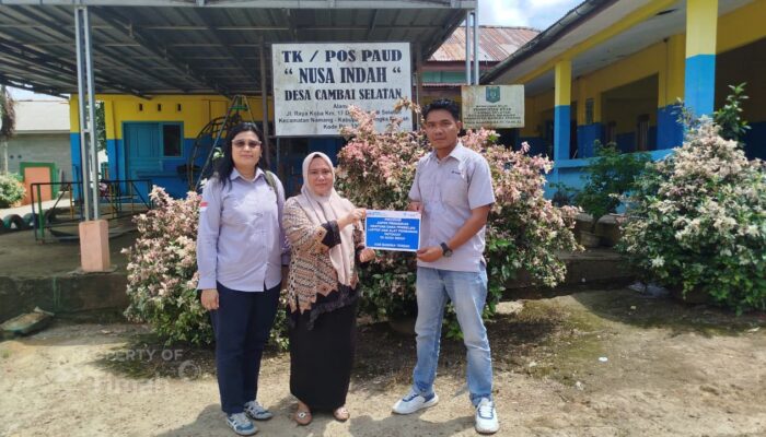 PT Timah Bantu Sarana Bermain PAUD Nusa Indah Cambai Selatan