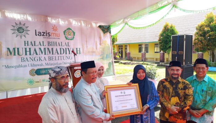 Prof Udin Hadiri Halalbihalal Muhammadiyah Babel, Dorong Penguatan Pendidikan dan Rumah Sakit Muhammadiyah